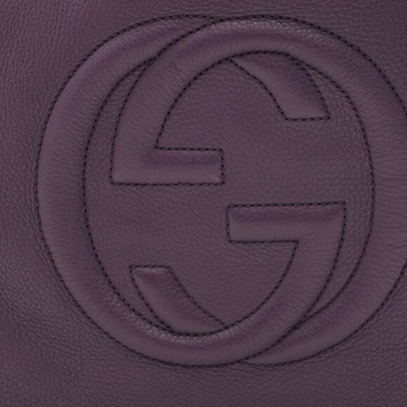 GUCCI Soho Large Leather Cellarius Tote - Picture 7 of 14
